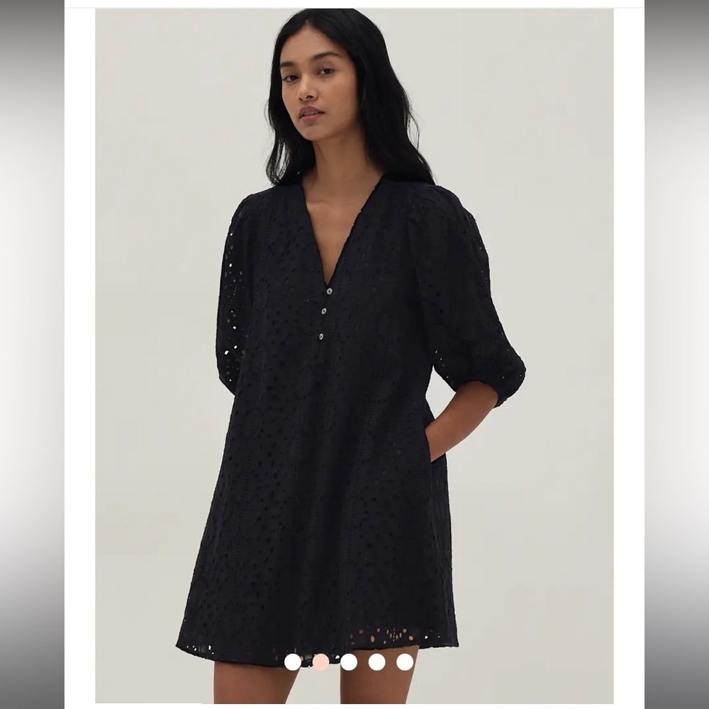 Black Eyelet Dress
